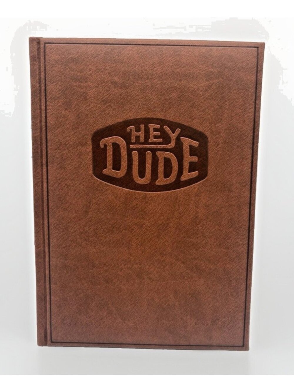 Hey Dude Castelli Leatherette Journal Notebook Lined Pages Made Italy Brown